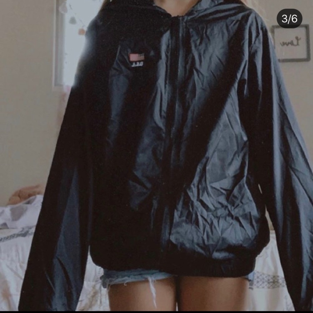 Black Usa Brandy Melville windbreaker